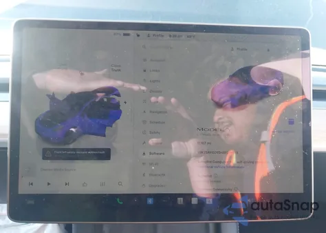 2025 Tesla Model Y Long Range Dual Motor Rear-Wheel Drive from USA, damaged, VIN 7SAYGDED4SF234313